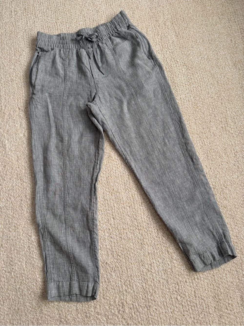 Athleta Women’s Blue Pants in Lightweight Linen Fabric